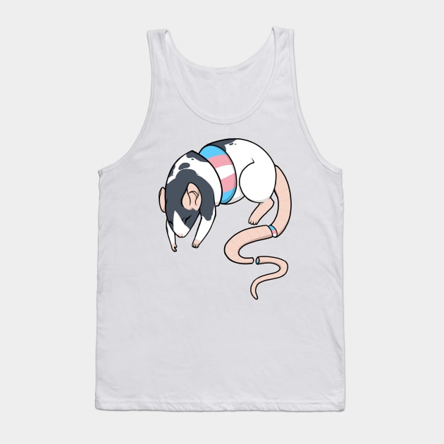 Transgender Pride Rat Tank Top by saltuurn